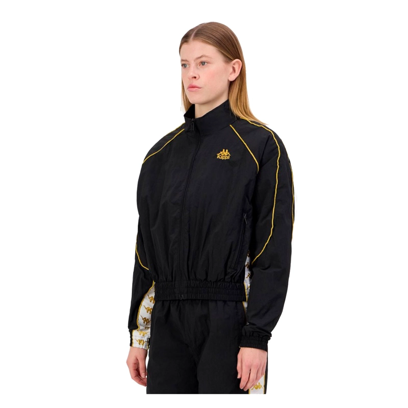 CHAQUETA KAPPA WOMEN BANDA NOLAN BLACK GOLD WHITE - 6