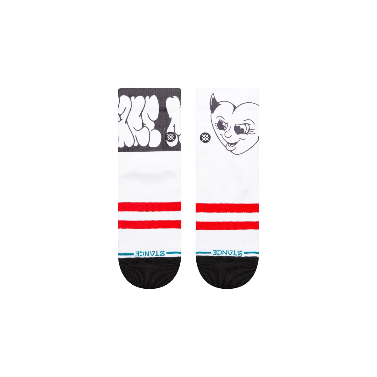 STANCE SOCK MEN SPARE ME QUARTER WHITE - 2