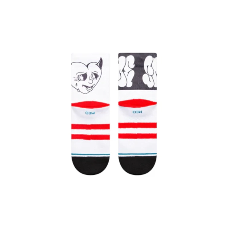 STANCE SOCK MEN SPARE ME QUARTER WHITE - 3