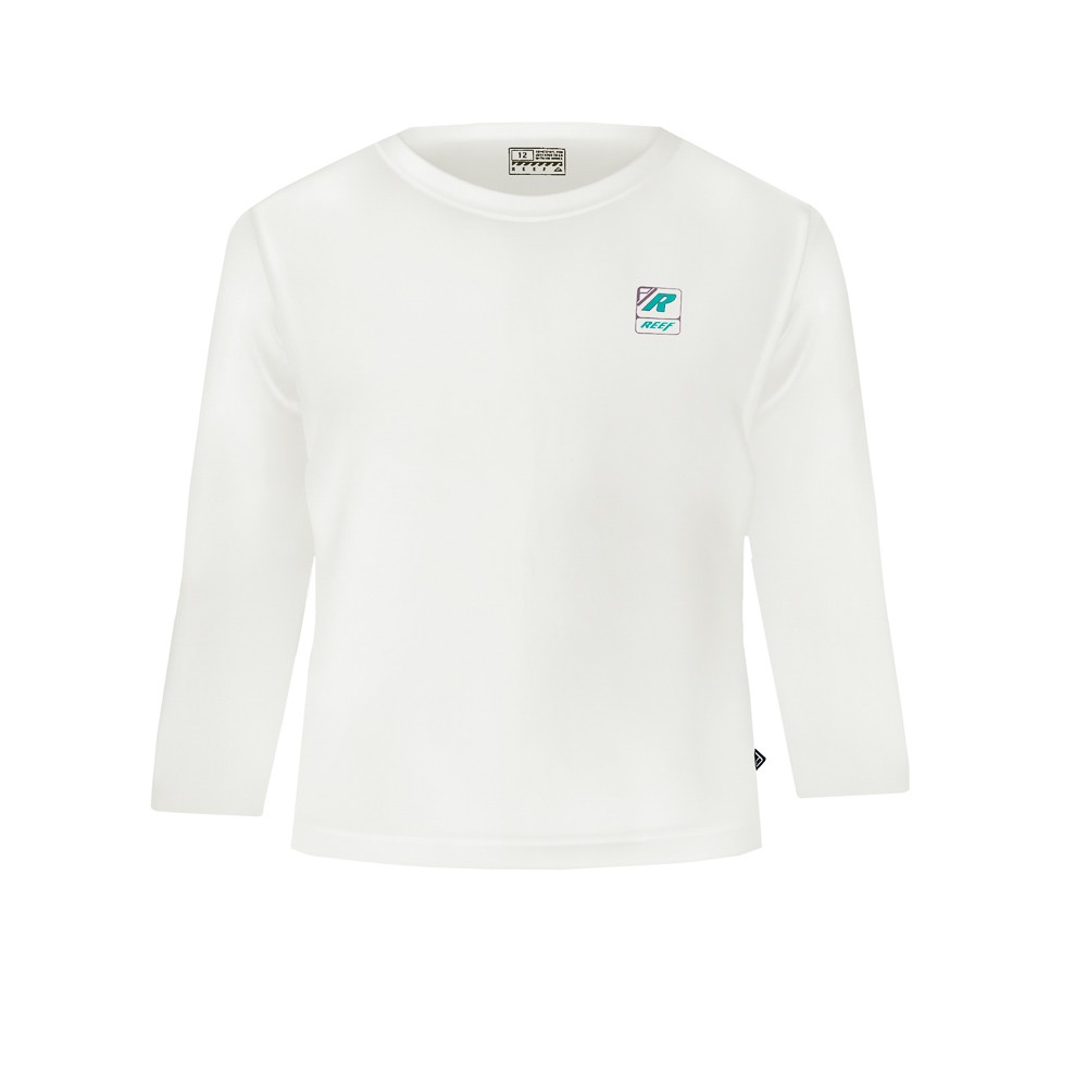 POLERA MANGA LARGA KIDS REEF WHITE - 1