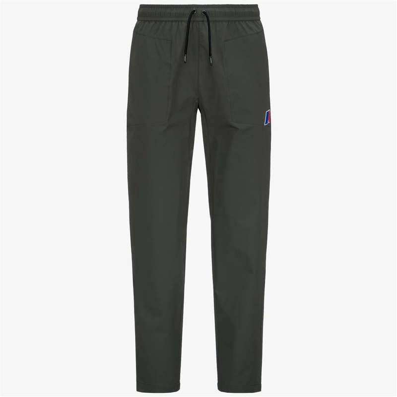 PANTALON K-WAY LEONARDO FIORAVANTI MED GREEN BLACKISH - 1