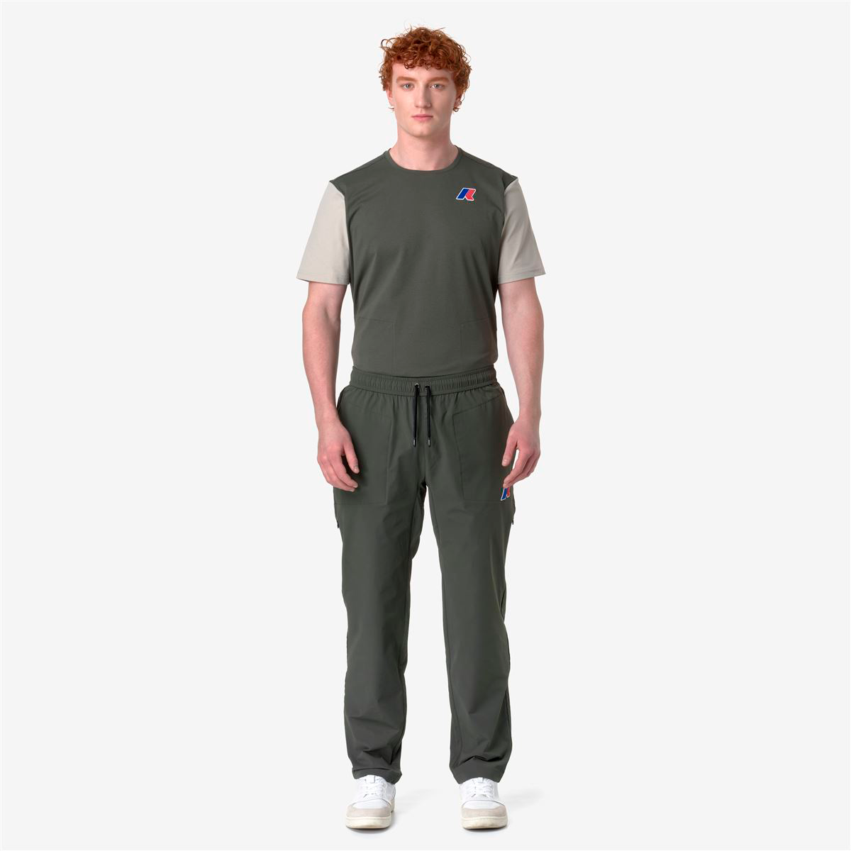 PANTALON K-WAY LEONARDO FIORAVANTI MED GREEN BLACKISH - 3