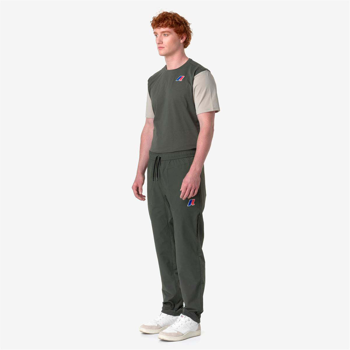 PANTALON K-WAY LEONARDO FIORAVANTI MED GREEN BLACKISH - 4