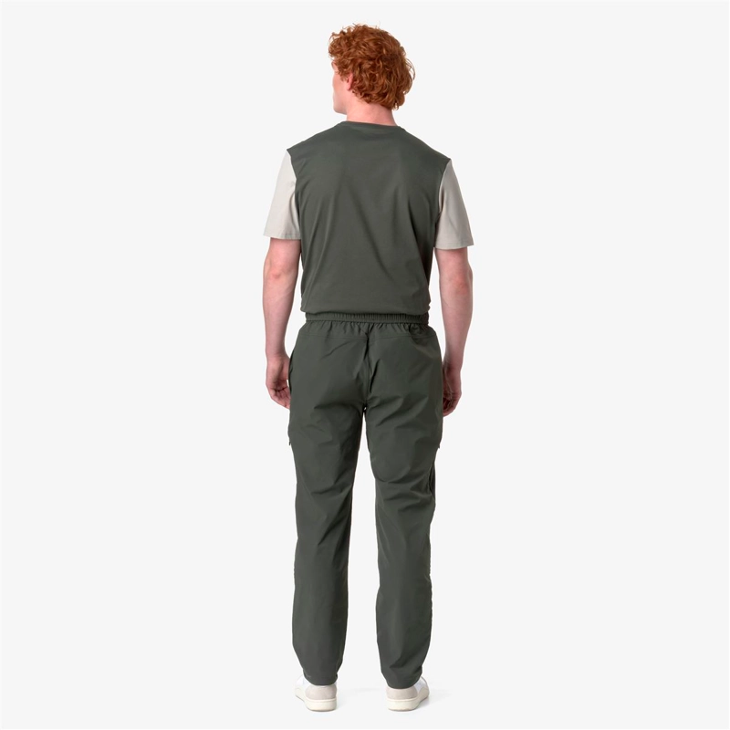 PANTALON K-WAY LEONARDO FIORAVANTI MED GREEN BLACKISH - 5