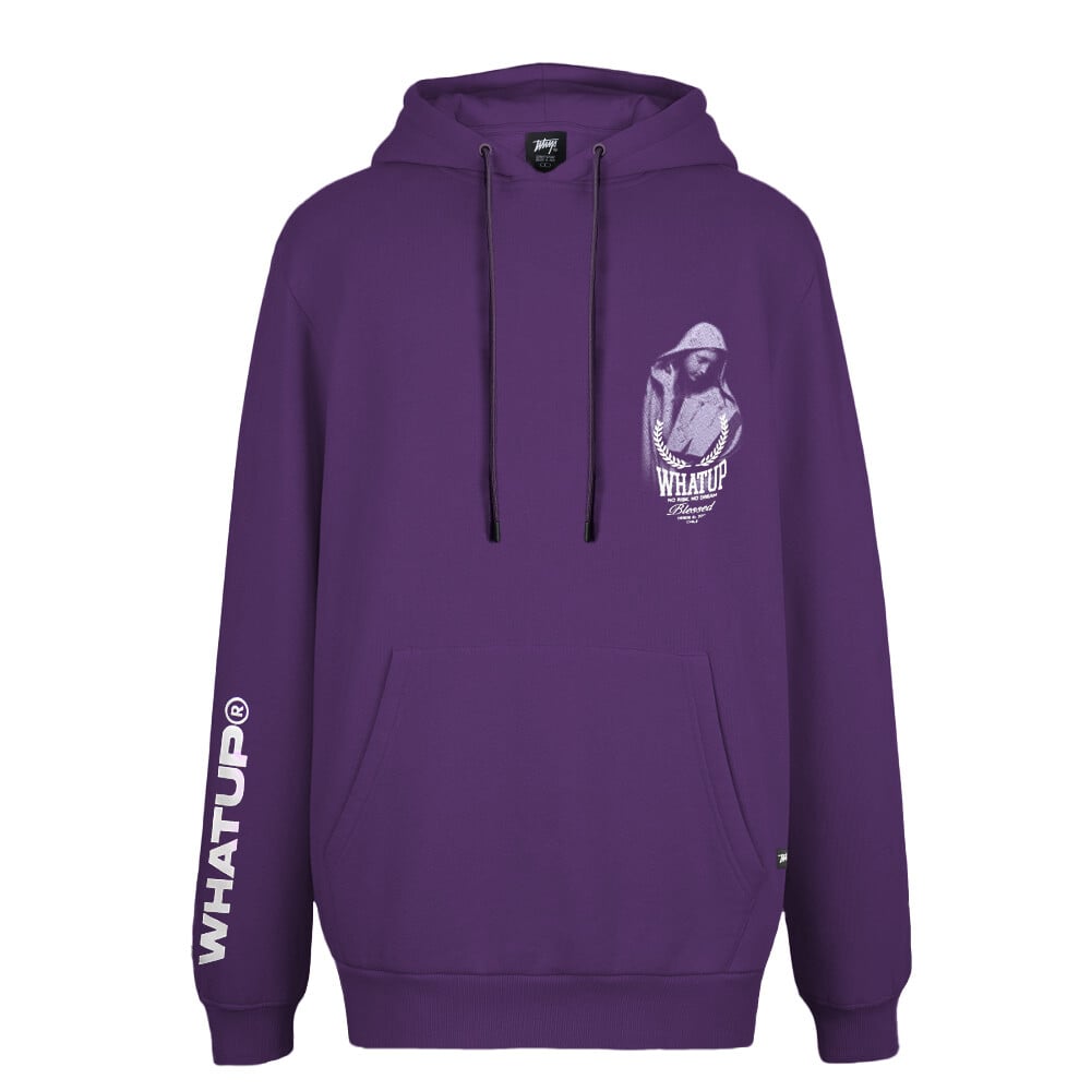 POLERON WHATUP HOMBRE HOODIE HOLY MARIE PURPLE - 1
