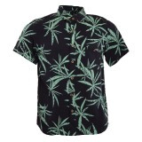 CAMISA KIDS BLACK PALM GREEN - 1