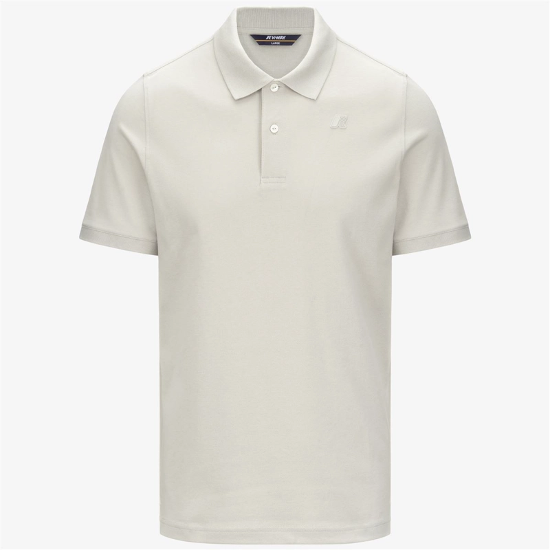 POLERA K-WAY MEN AMEDEE PIQUE BEIGE LIGHT - 1