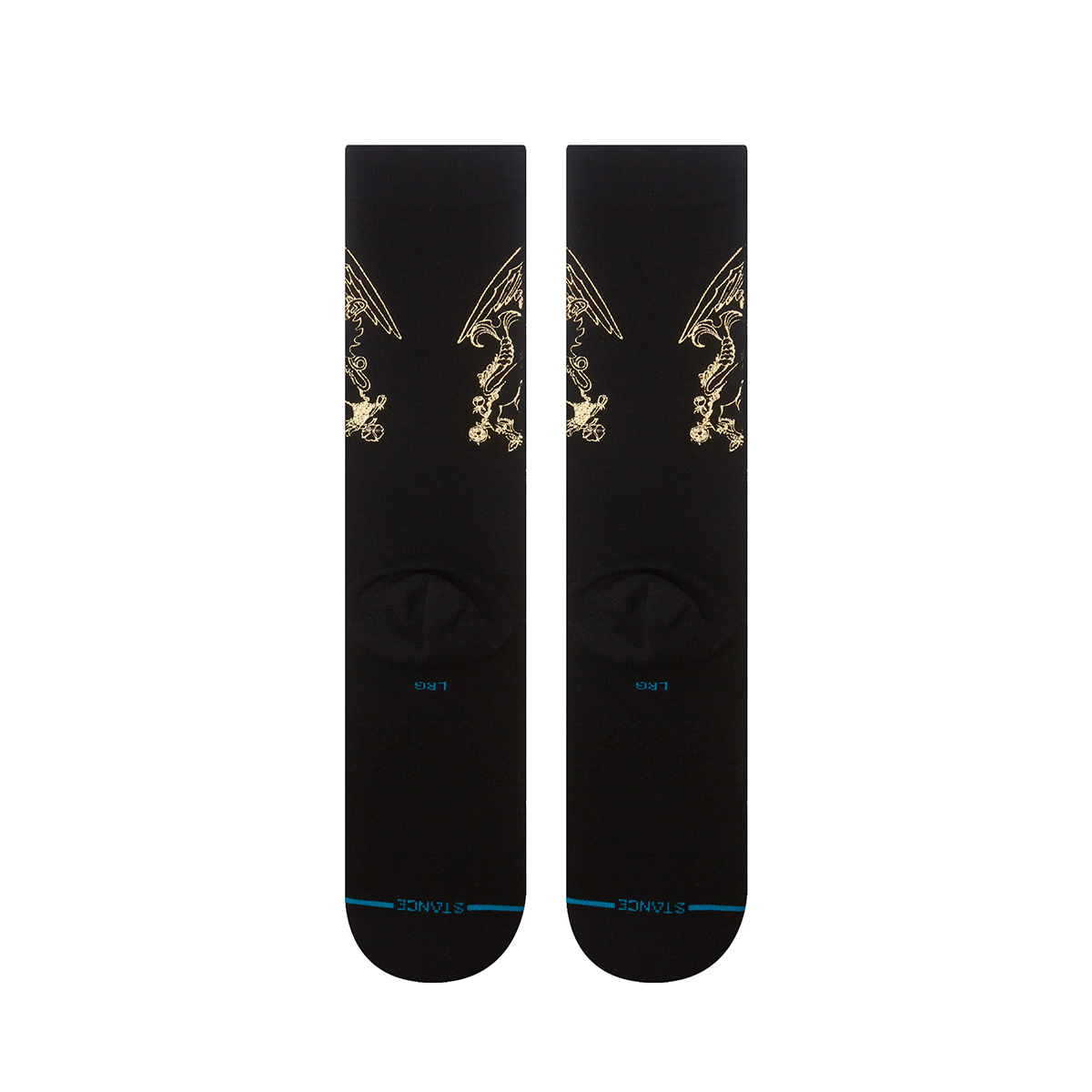 STANCE SOCK MEN QUEEN GOLDEN BLACK - 3