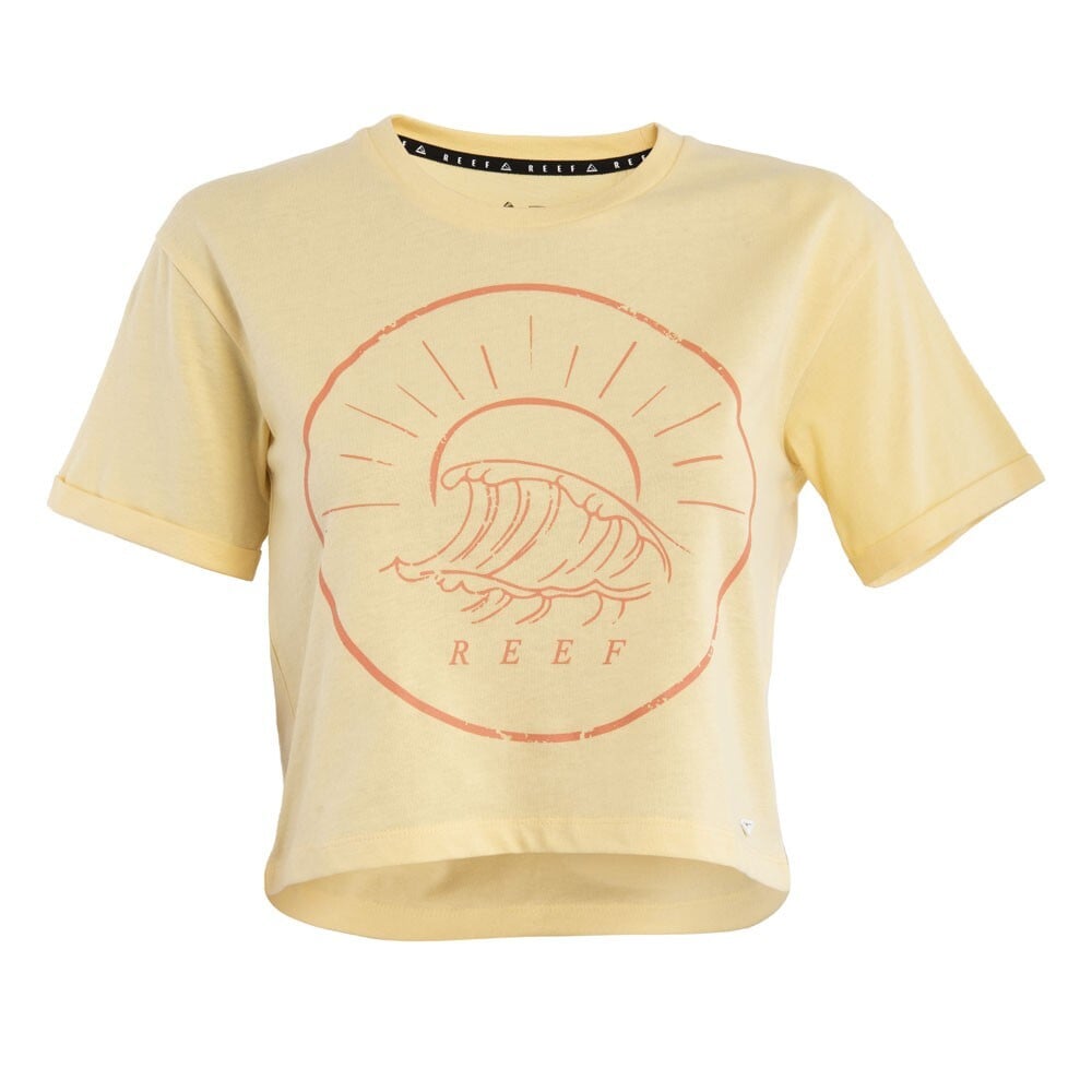 POLERA KIDS CROP TOP YELLOW WAVE - 1