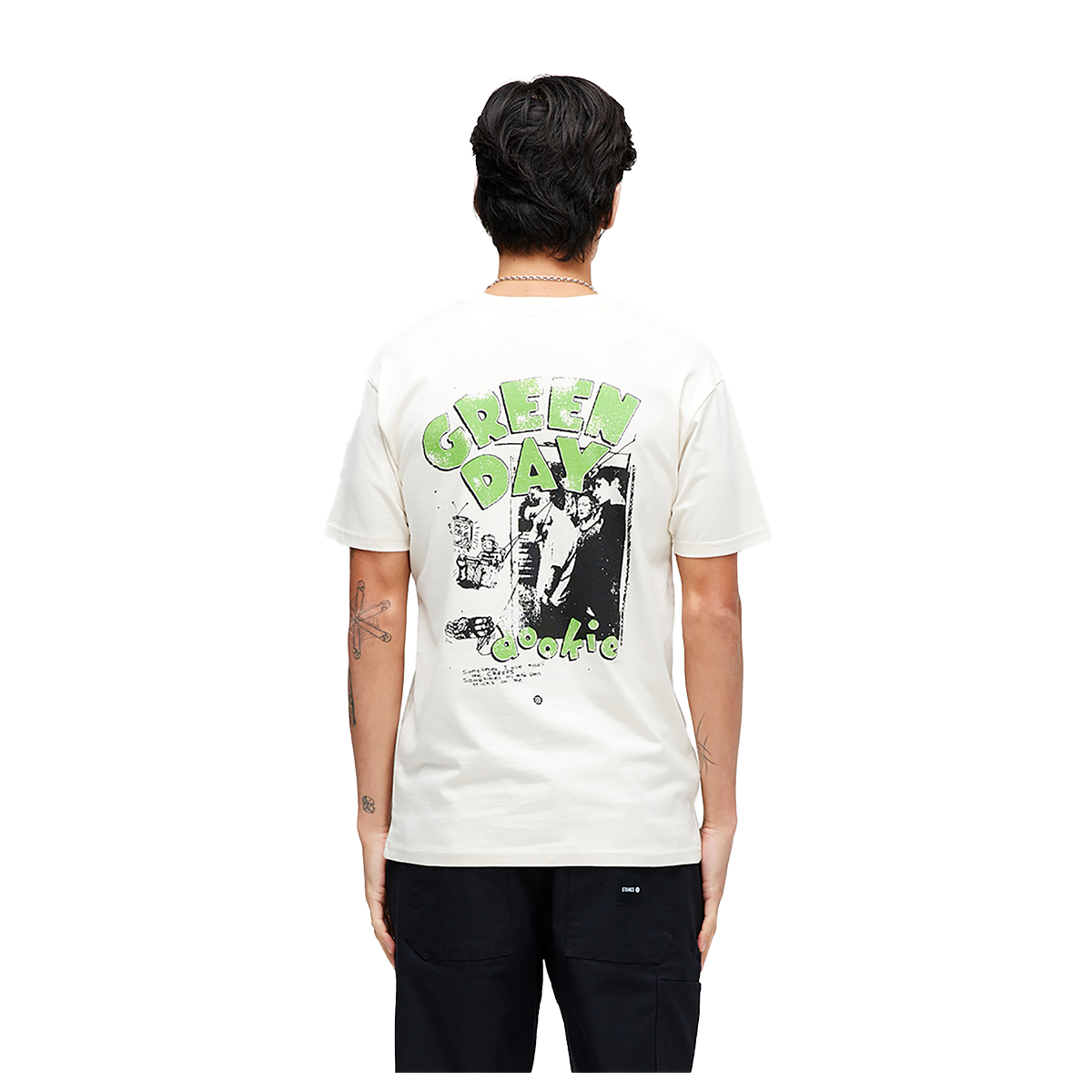 POLERA GREEN DAY X STANCE 1994 VINTAGE WHITE - 4