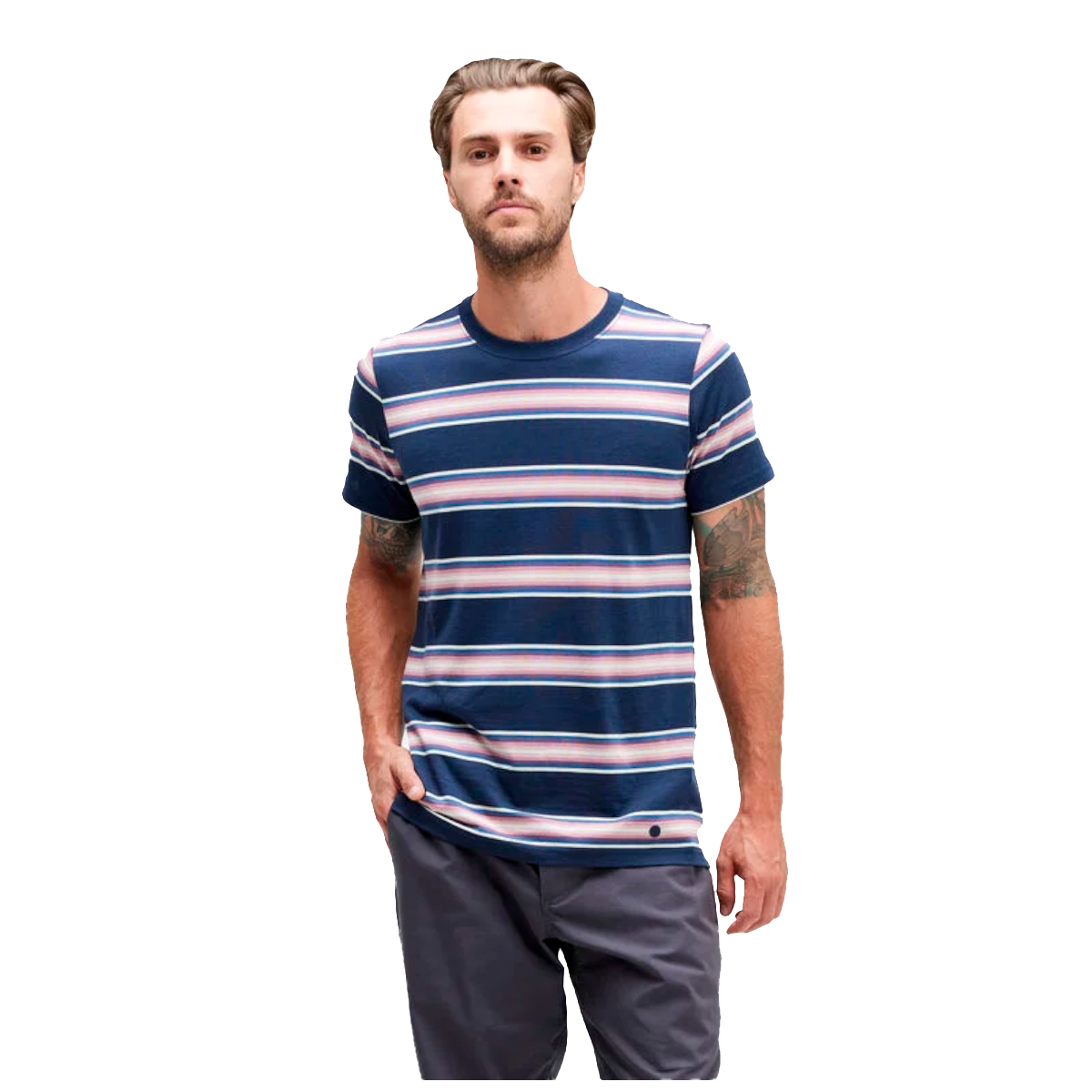 POLERA STANCE PREMIERE NAVY WHITE PINK - 3