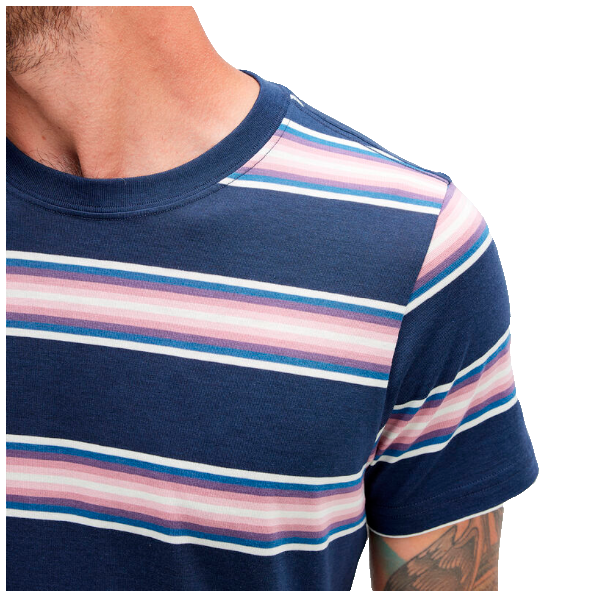 POLERA STANCE PREMIERE NAVY WHITE PINK - 6