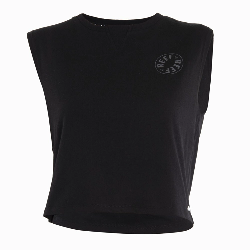 POLERA KIDS CROP TOP BLACK - 1