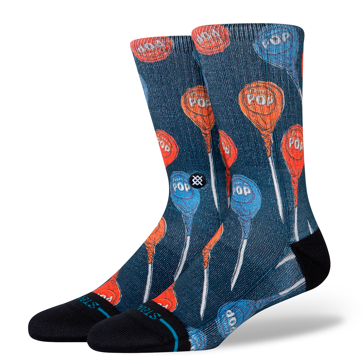 STANCE SOCK TOOTSIE POP BLACK BLUE - 1