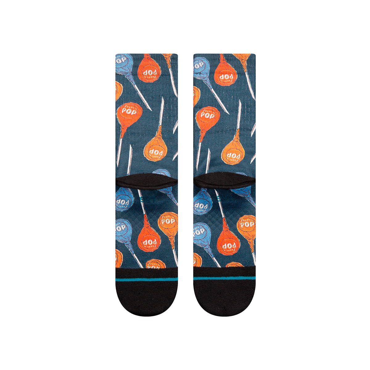 STANCE SOCK TOOTSIE POP BLACK BLUE - 3