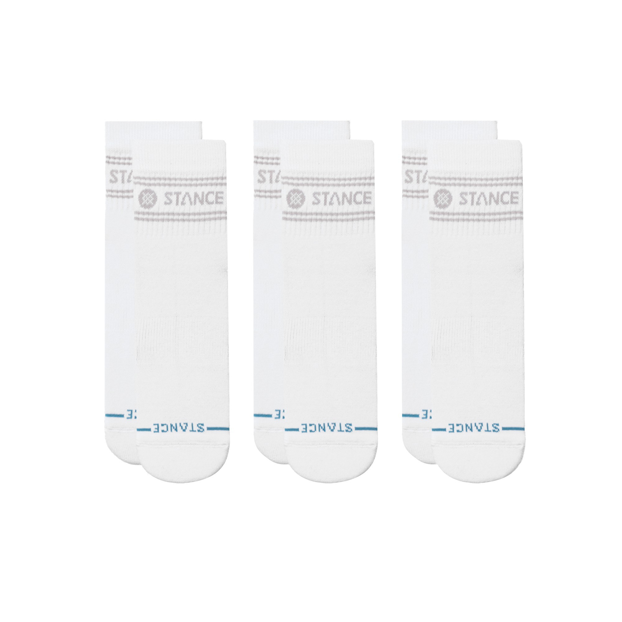 STANCE SOCK 3 PACK QUARTER VITAL WHITE - 2