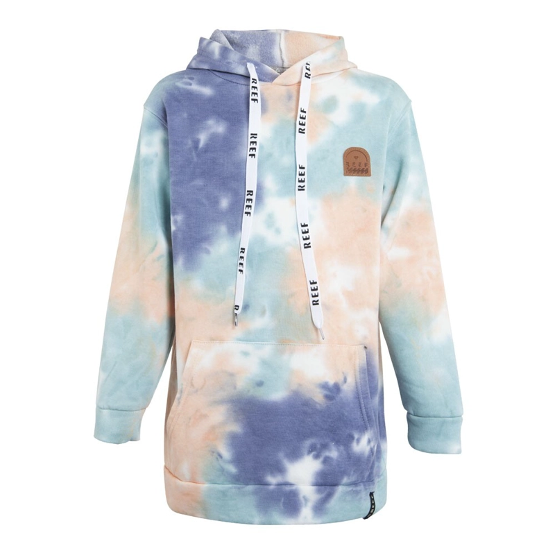 POLERON KIDS HOODIE BLUE MULTICOLOR - 1
