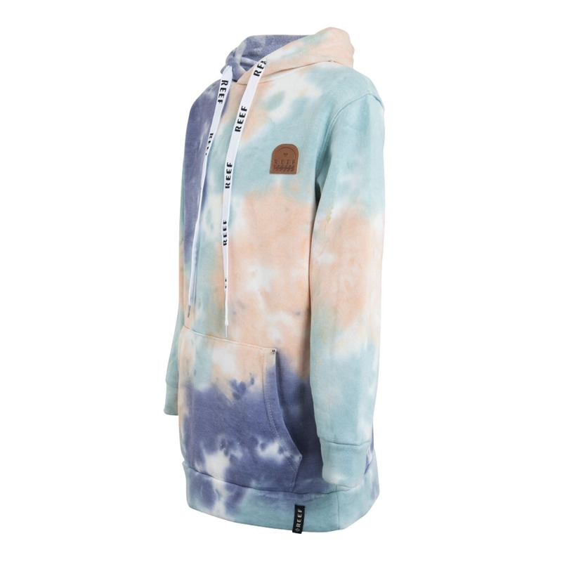 POLERON KIDS HOODIE BLUE MULTICOLOR - 2