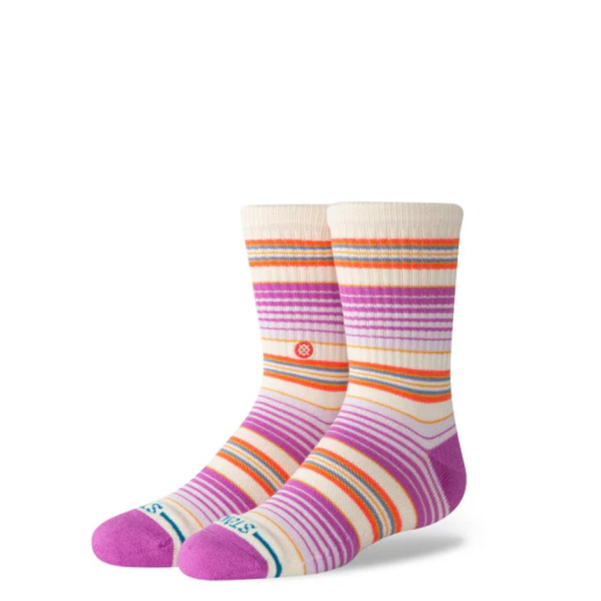 STANCE SOCK KIDS ROCKFORD CREW BERRY - 1