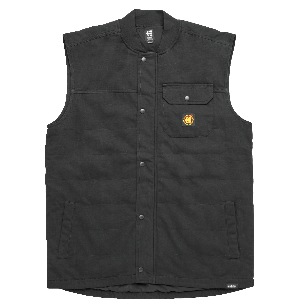 CHAQUETA SANTA CRUZ FLAME VEST BLACK - 1