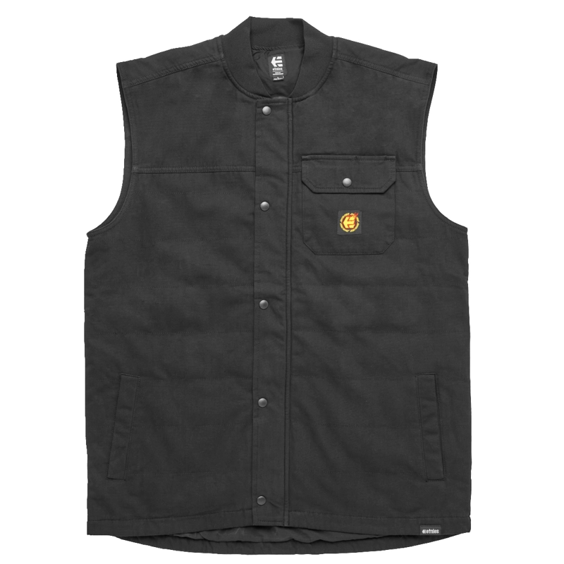 CHAQUETA SANTA CRUZ FLAME VEST BLACK - 1