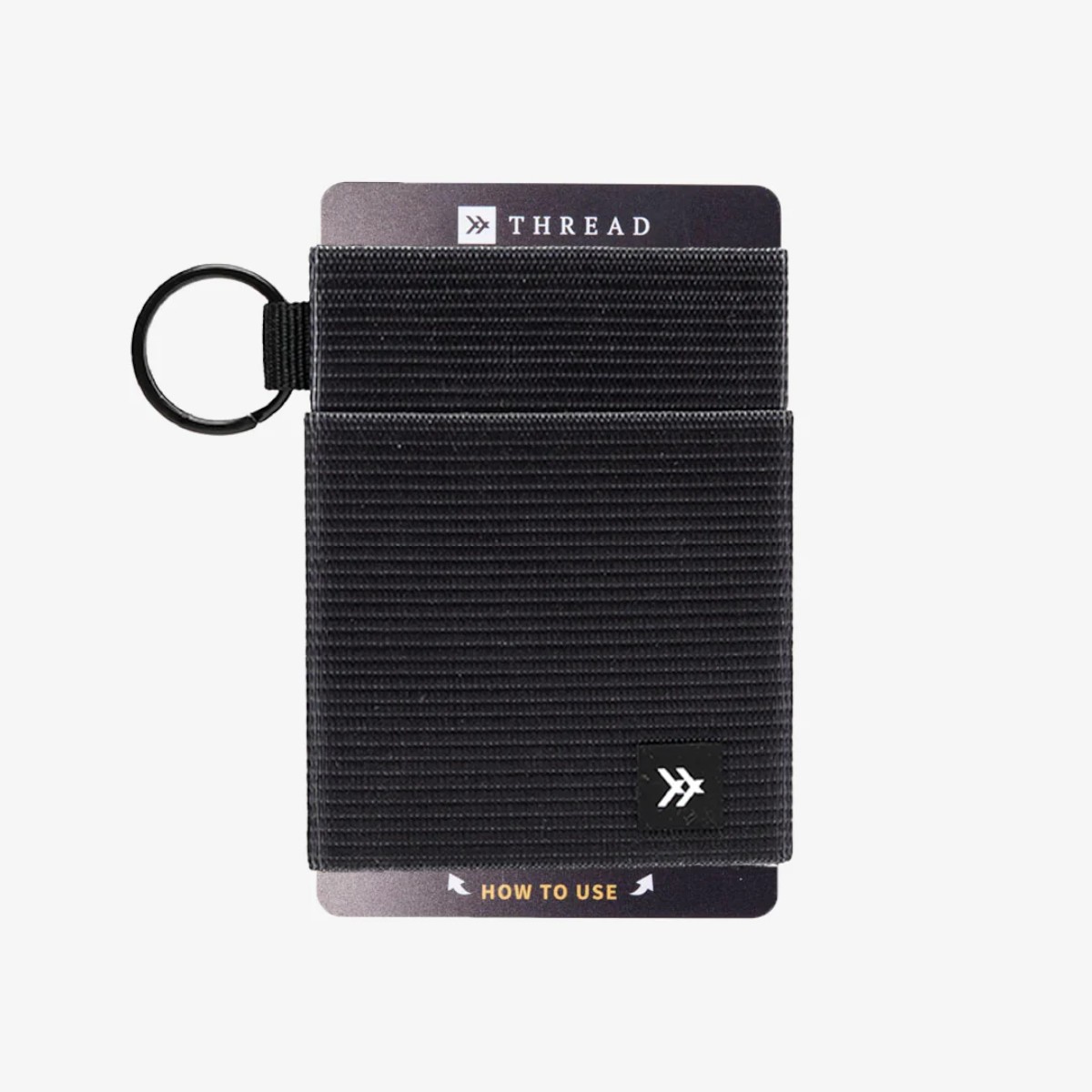 BILLETERA THREAD ELASTIC WALLET BLACK - 1
