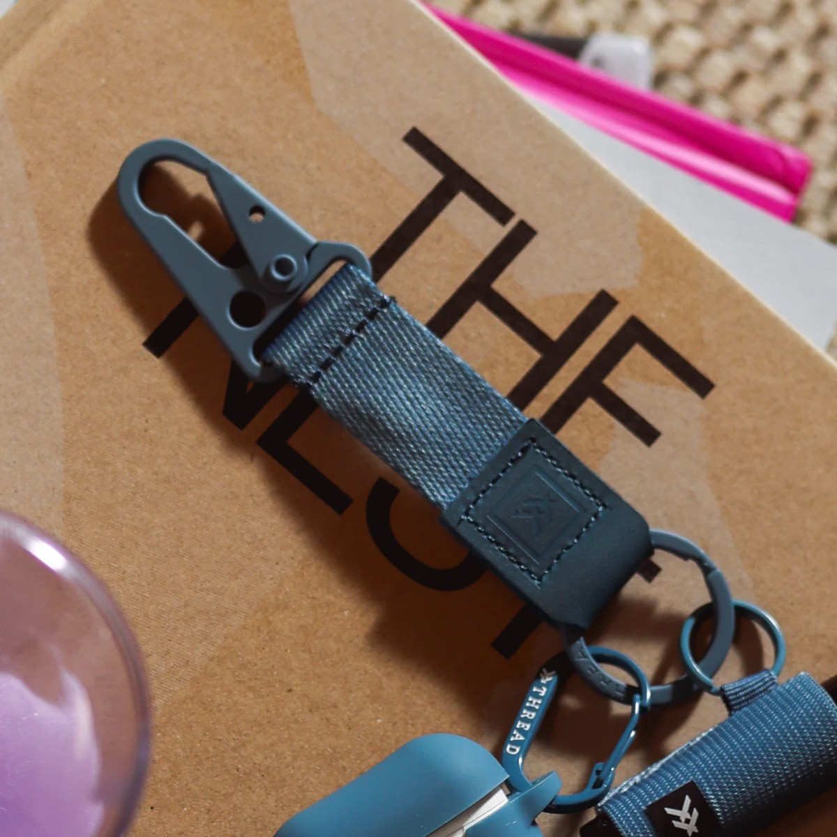 LLAVERO THREAD KEYCHAIN CLIP SURF BLUE - 3