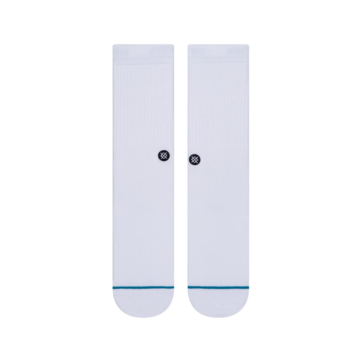 STANCE SOCK MEN ICON WHITE BLACK - 2