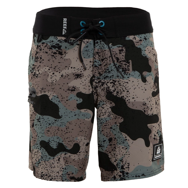 TRAJE DE BAÑO KIDS CAMO BLACK GREEN BROWN - 1
