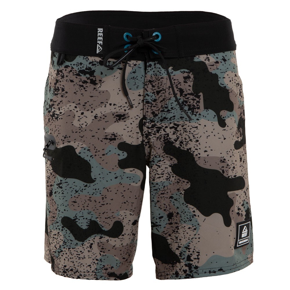TRAJE DE BAÑO KIDS CAMO BLACK GREEN BROWN - 1
