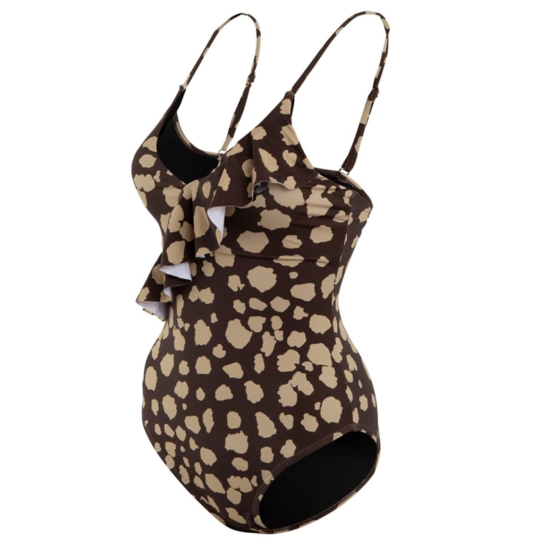 TRAJE DE BAÑO STRAP AJUSTABLE BROWN PRINT - 2
