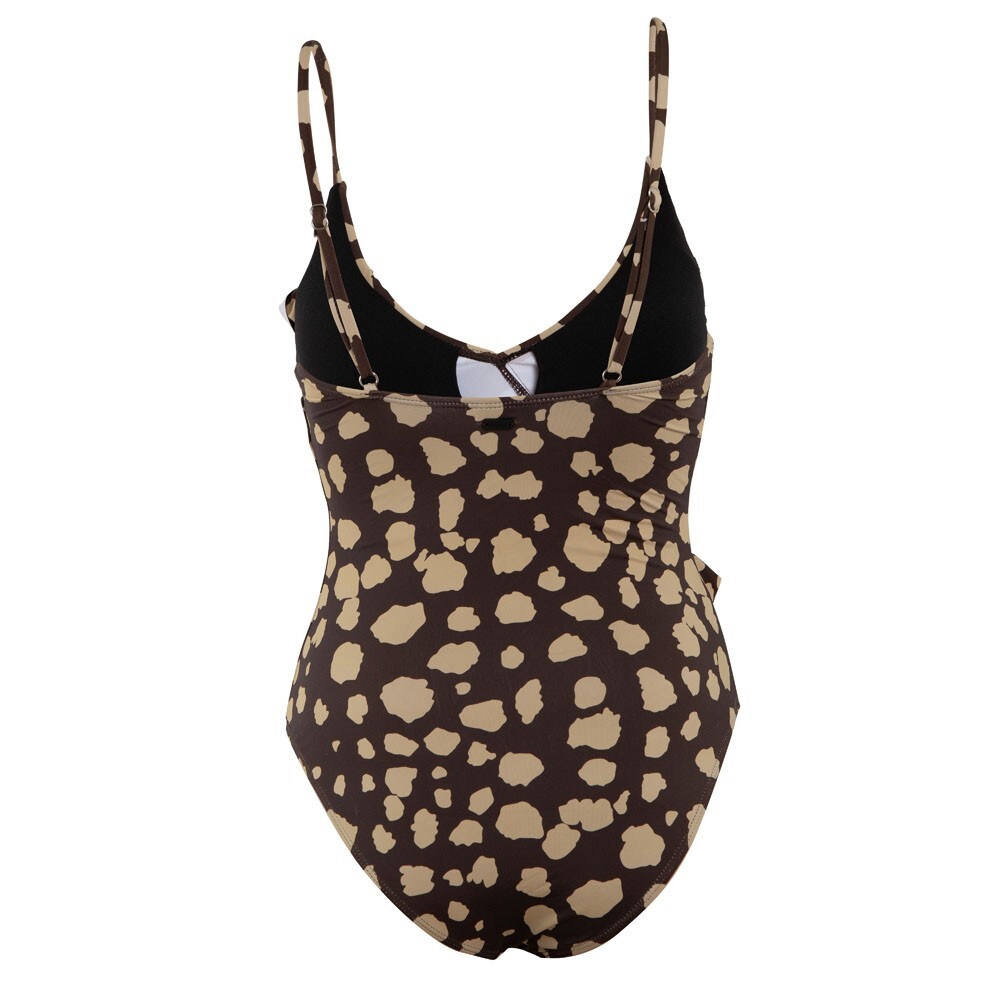 TRAJE DE BAÑO STRAP AJUSTABLE BROWN PRINT - 3
