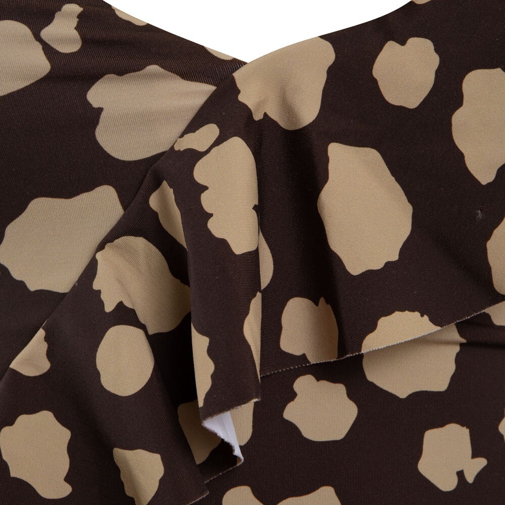 TRAJE DE BAÑO STRAP AJUSTABLE BROWN PRINT - 4