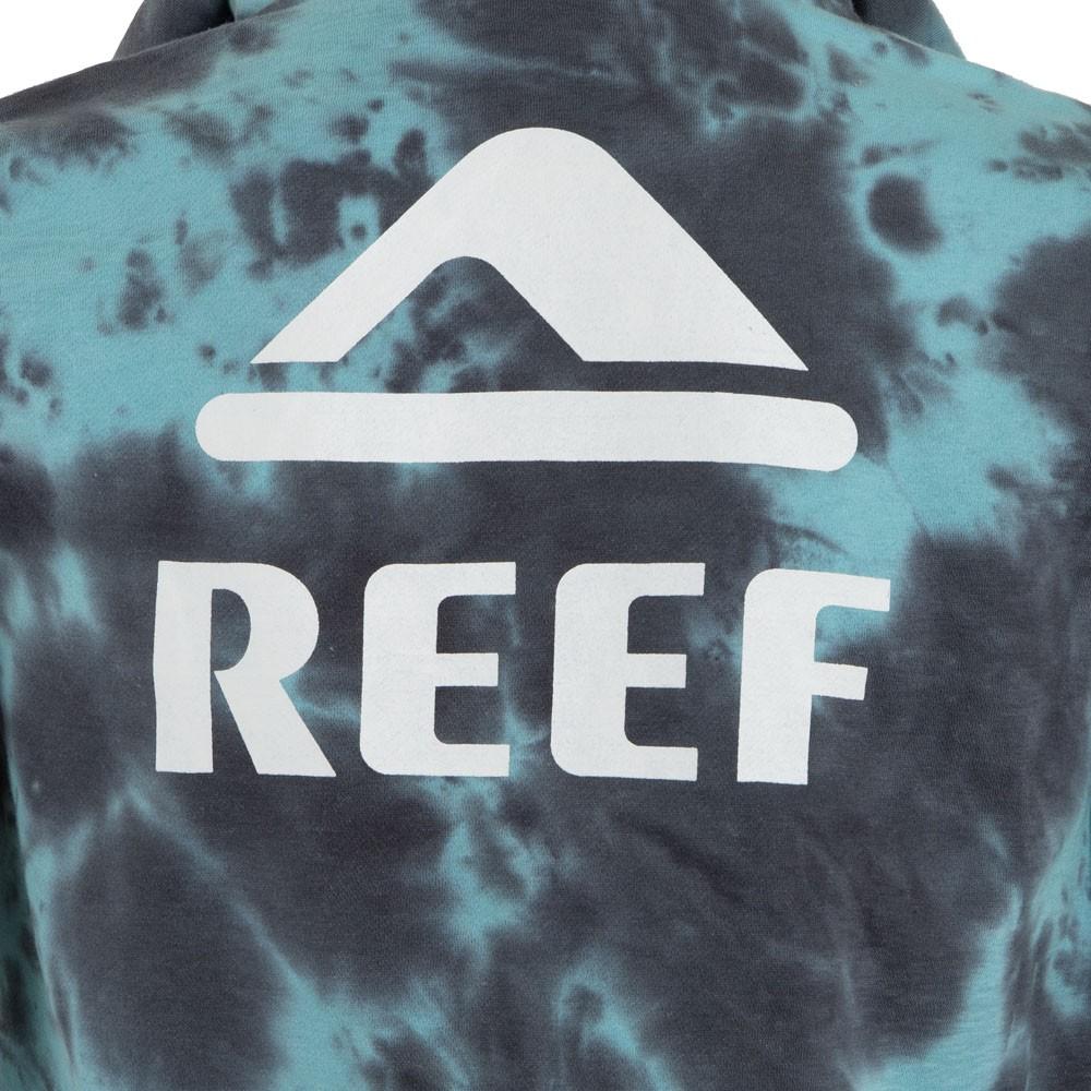 POLERON KIDS HOODIE TIE DYE AQUA BLACK - 4