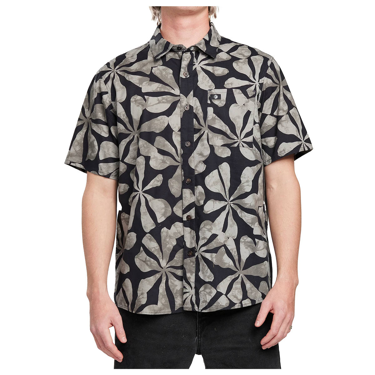 CAMISA MEN IPD SPINNER BUTTON BLACK - 1