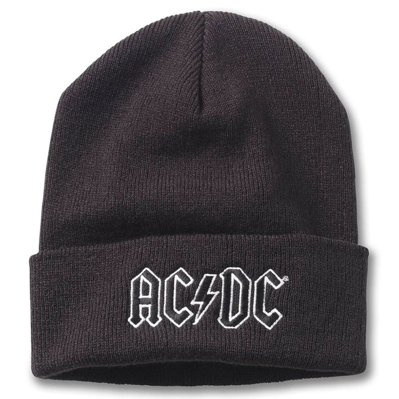 GORRO AC/DC CUFFED KNIT BLACK - 1