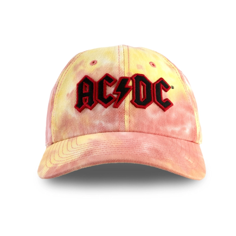 JOCKEY AC/DC TIE DYE BALL RED ORANGE YELLOW AMERICAN NEEDLE - 1