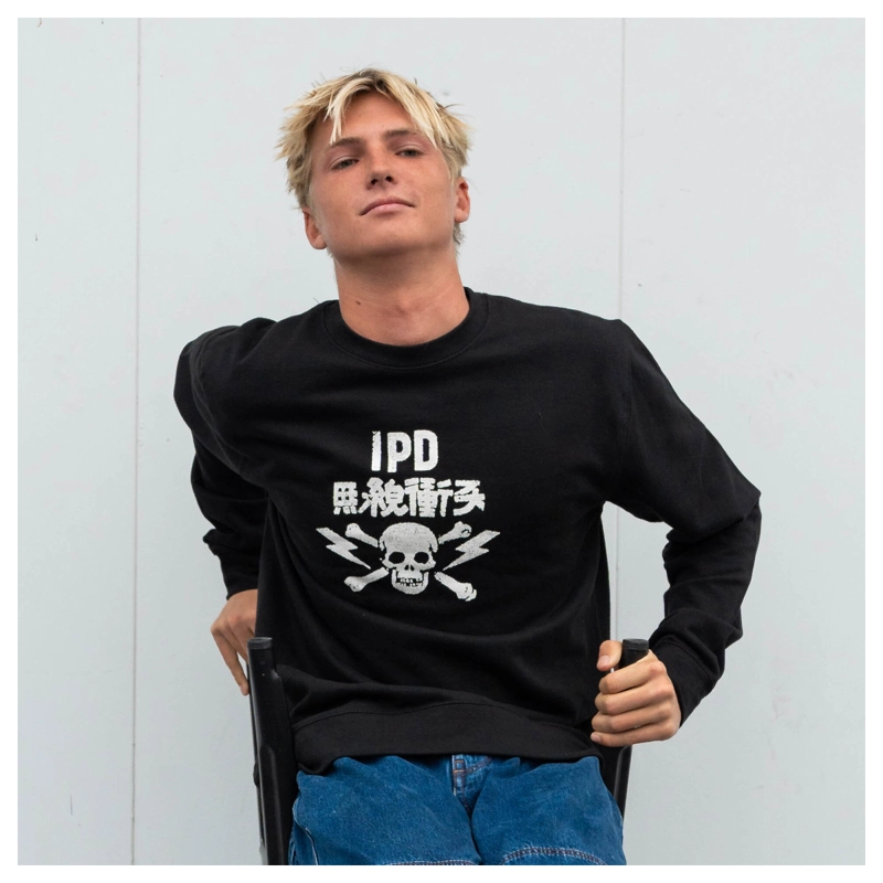 POLERON CREW NECK IPD STRUMMER BLACK - 1