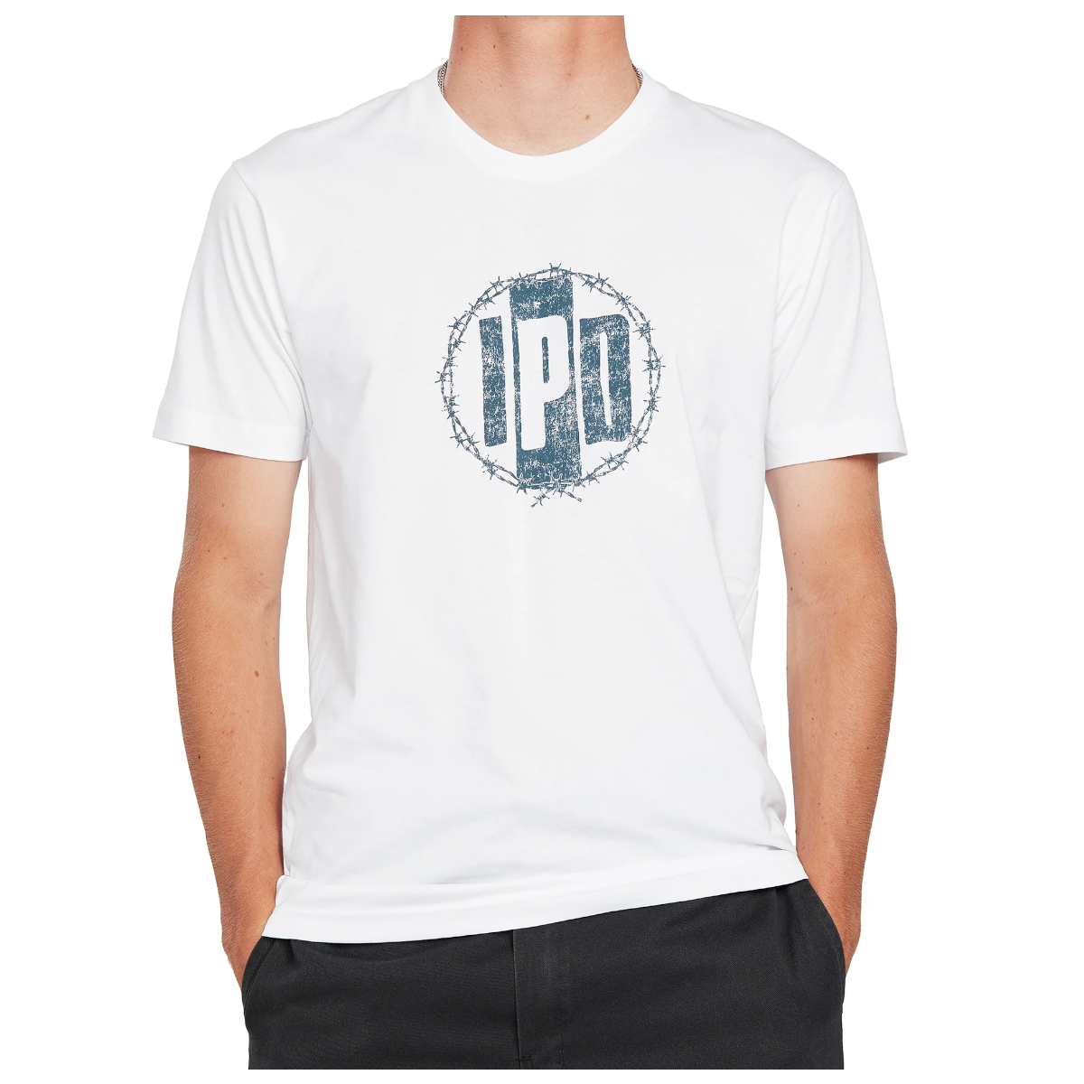 POLERA MEN IPD BARBS WHITE - 1