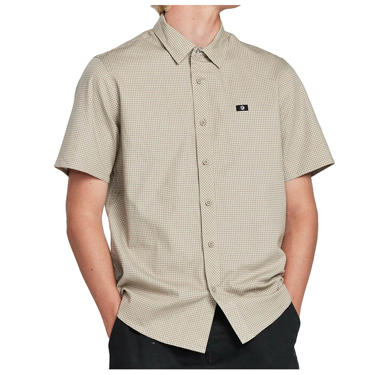 CAMISA MEN IPD MORRIS BUTTON KHAKI - 1
