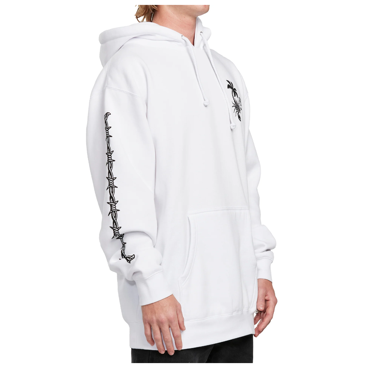 POLERON HOODIE IPD DUALITY FLEECE WHITE - 2