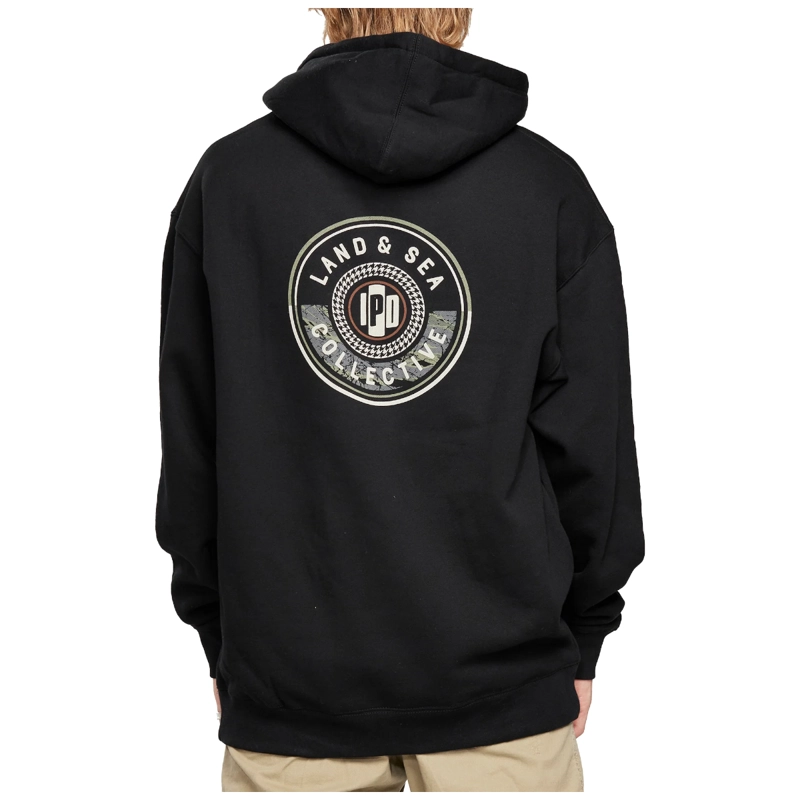 POLERON HOODIE IPD COLLECTIVE FLEECE BLACK - 3