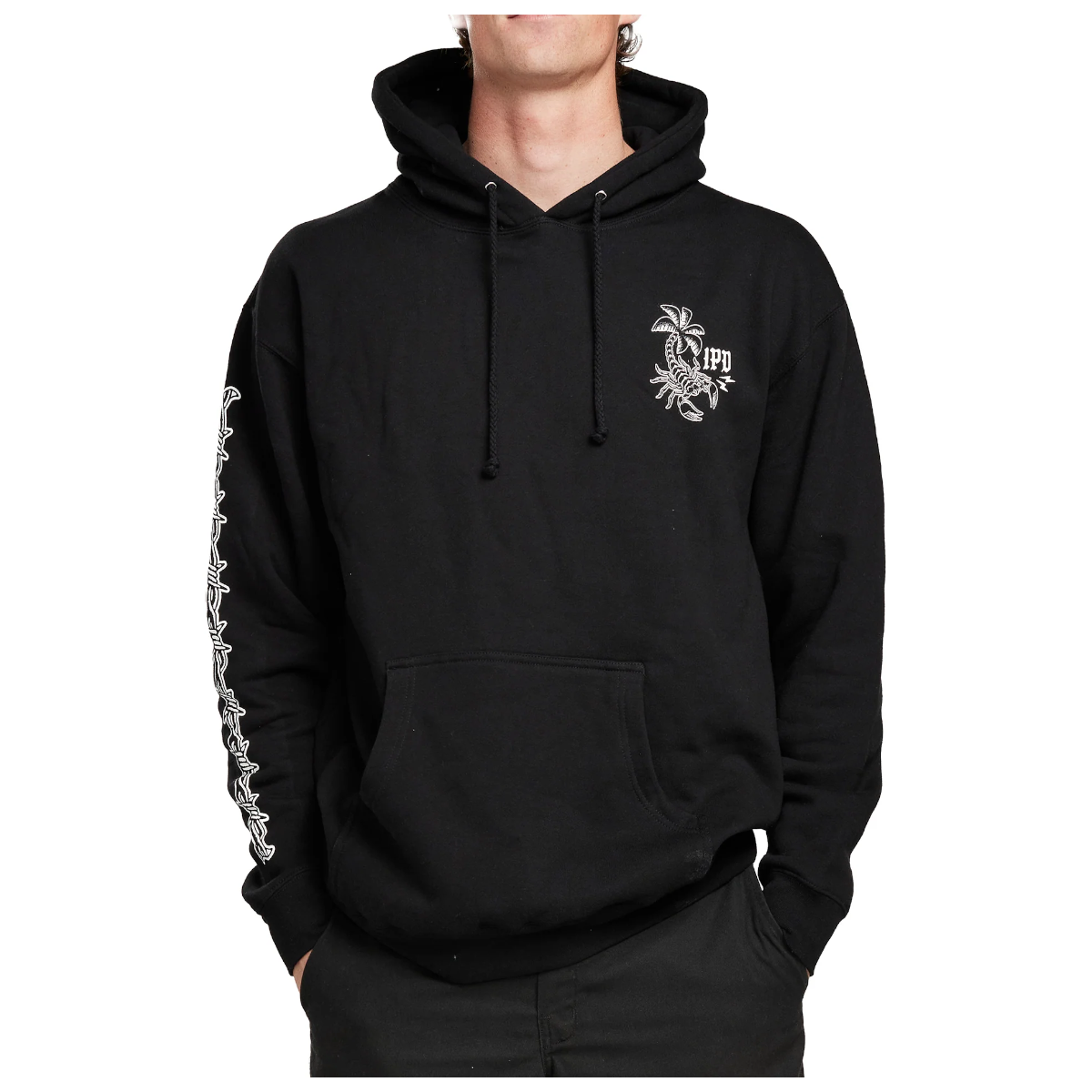POLERON HOODIE IPD DUALITY FLEECE BLACK - 1