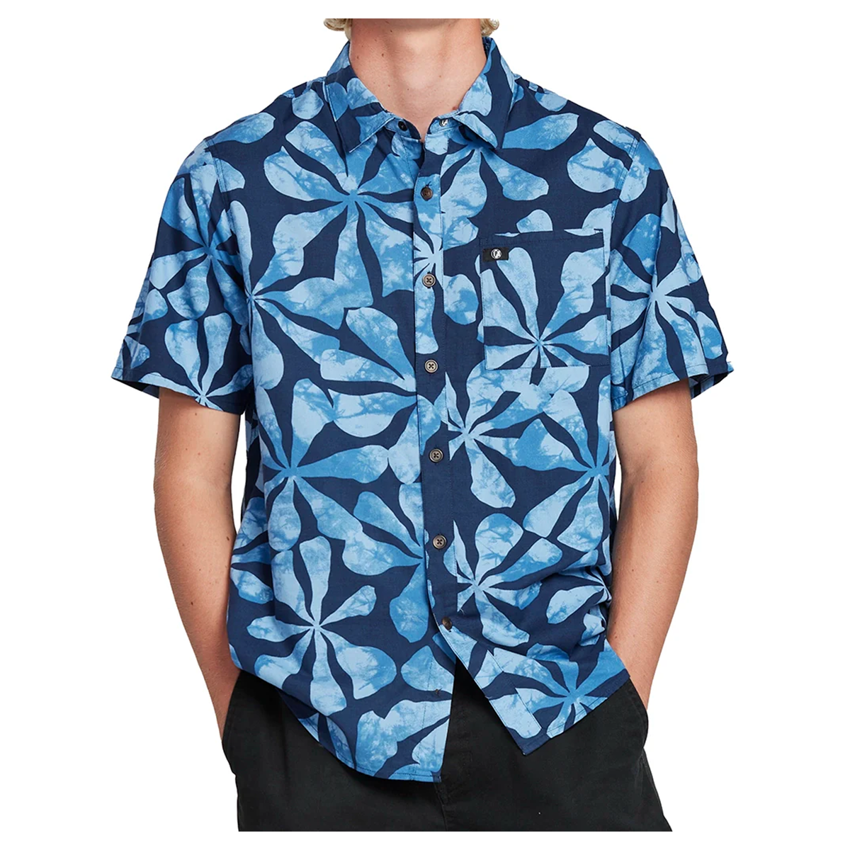 CAMISA MEN IPD SPINNER BUTTON NAVY - 1