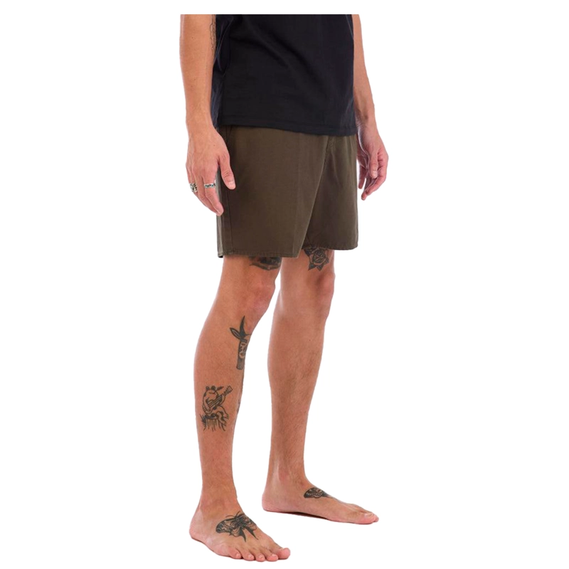 SHORT MEN IPD FOUNDATION E-WAIST WALKSHORT OLIVE - 4