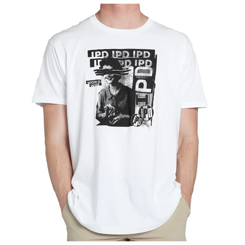 POLERA MEN IPD FACEPLANT Y2K WHITE - 1