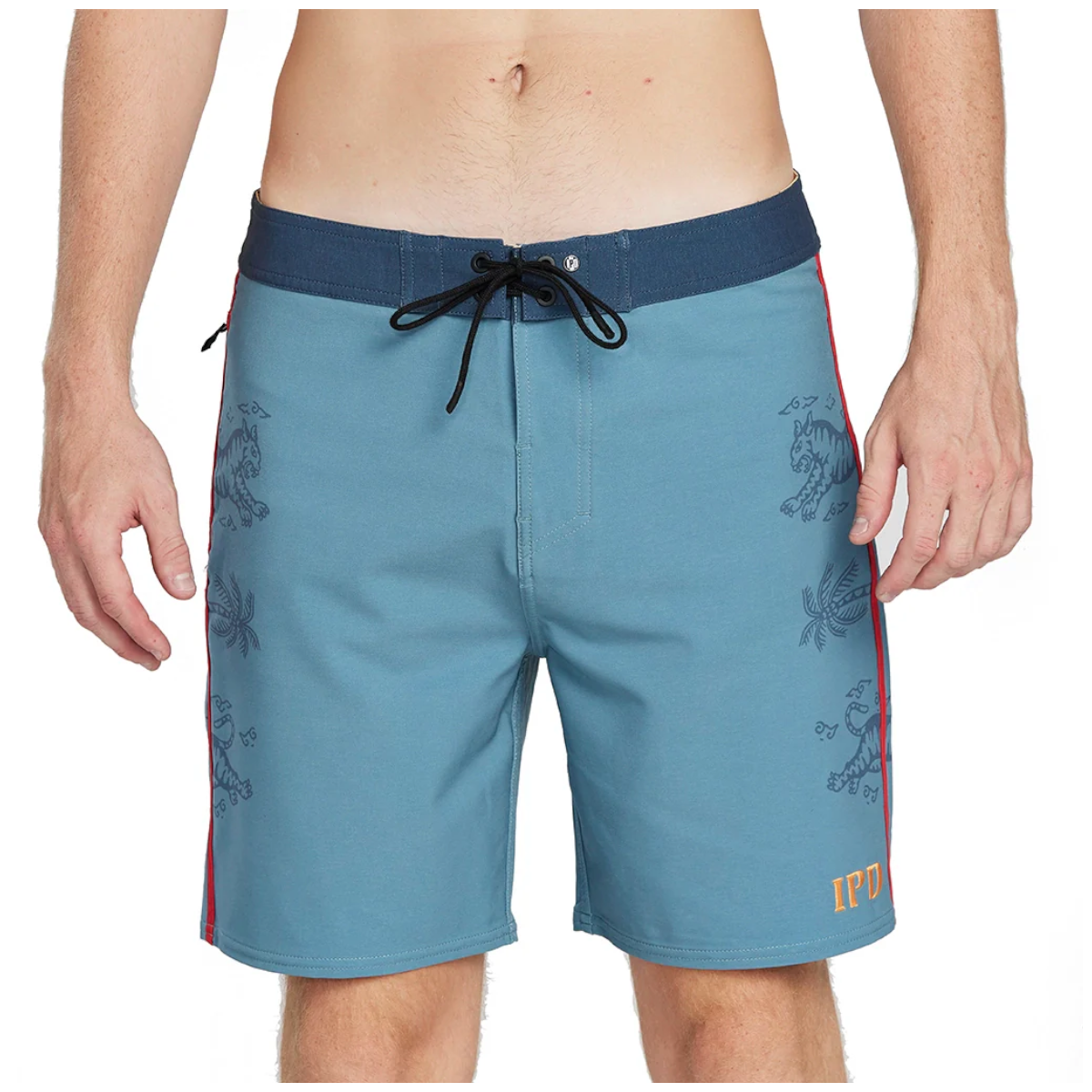 TRAJE DE BAÑO MEN IPD GOOD LUCK 18' 1 FIT MOODY BLUE - 1