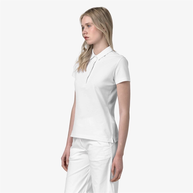 POLERA K-WAY WOMEN AMEDEA PIQUE WHITE - 3