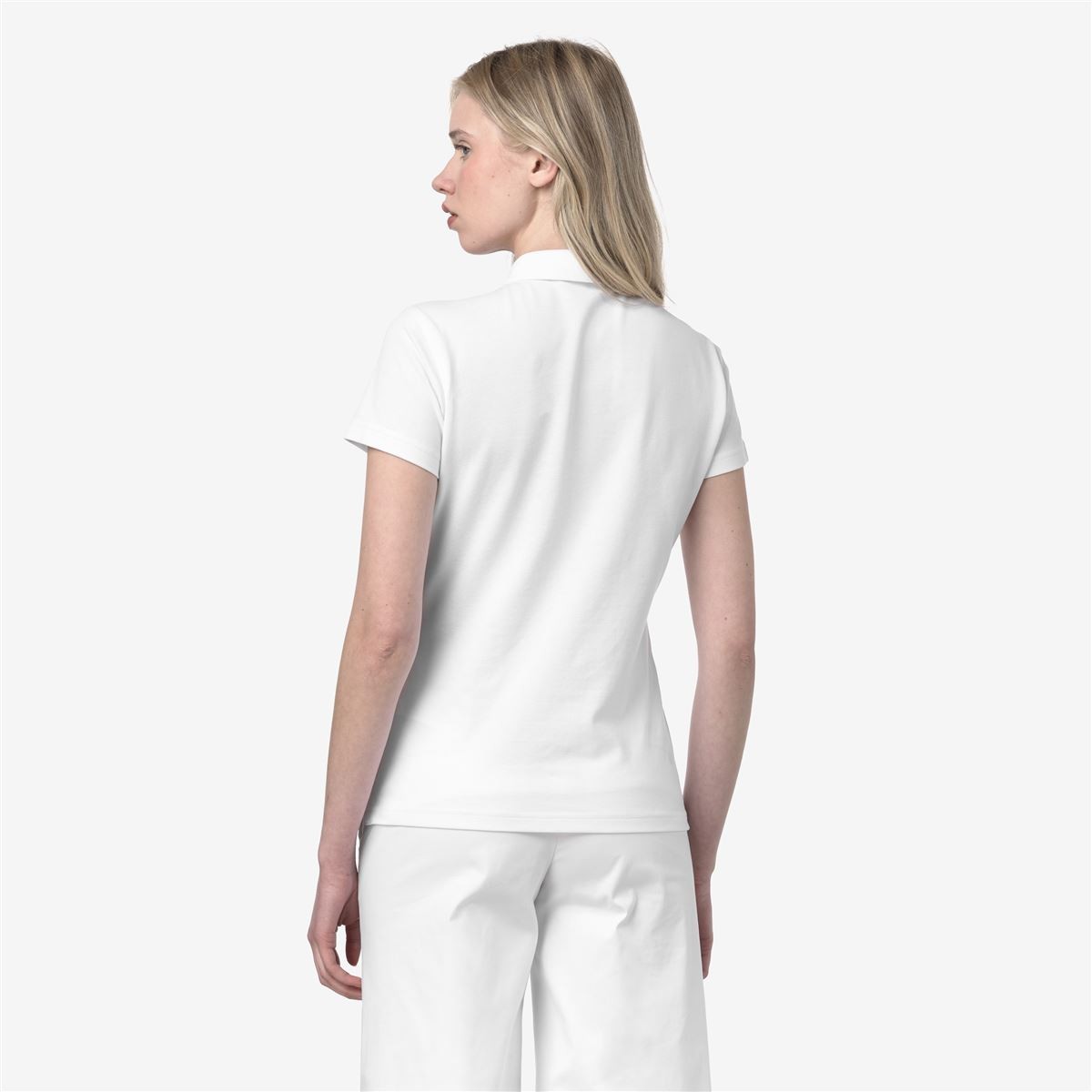 POLERA K-WAY WOMEN AMEDEA PIQUE WHITE - 4