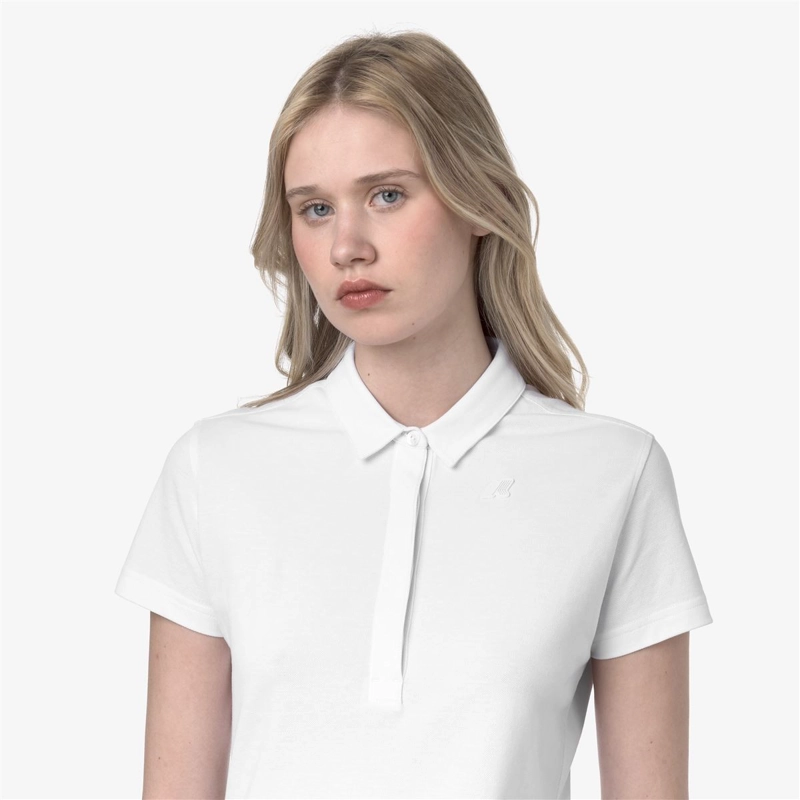 POLERA K-WAY WOMEN AMEDEA PIQUE WHITE - 5